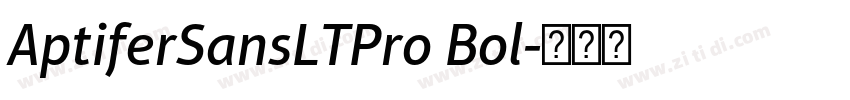 AptiferSansLTPro Bol字体转换